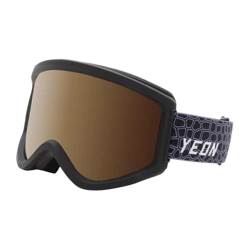 YEON Ski Goggles, Double-Layer Anti-Fog High-Definition Protective Eyewear, Asian Frame Style, Unisex, 2MX126-N2108