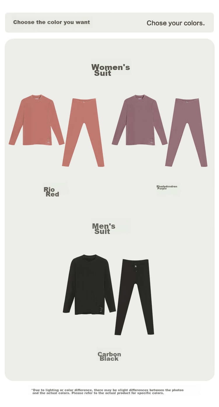 Hodo [Same As in Mall] 320GB Women's Thermal Underwear, Warm Half-Turtleneck Autumn Top And Pants, Knee Protection Thermal Set 17