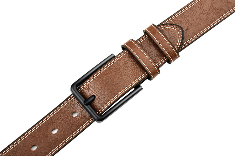 HALFEEL Men's Leather Belt Pin Buckle Waistband, Versatile Denim Trouser Belt for Young And Middle-Aged Men, Military Training Pants Belt, Business Wear-Resistant Durable Gift 12