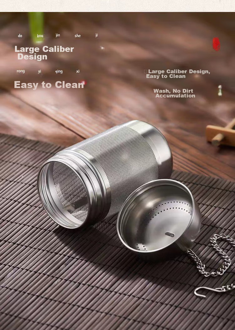 Dipuer 316 Stainless Steel Tea Strainer, Tea Infuser, Tea Leaf Filter, Tea Separator, Teapot Inner Container with Chai 3