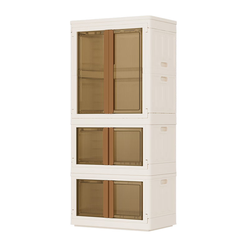 JD Original Buguang Keke Storage Cabinet, No Installation Required, Can Hang Clothes, 64cm Wide [Without Dividers]
