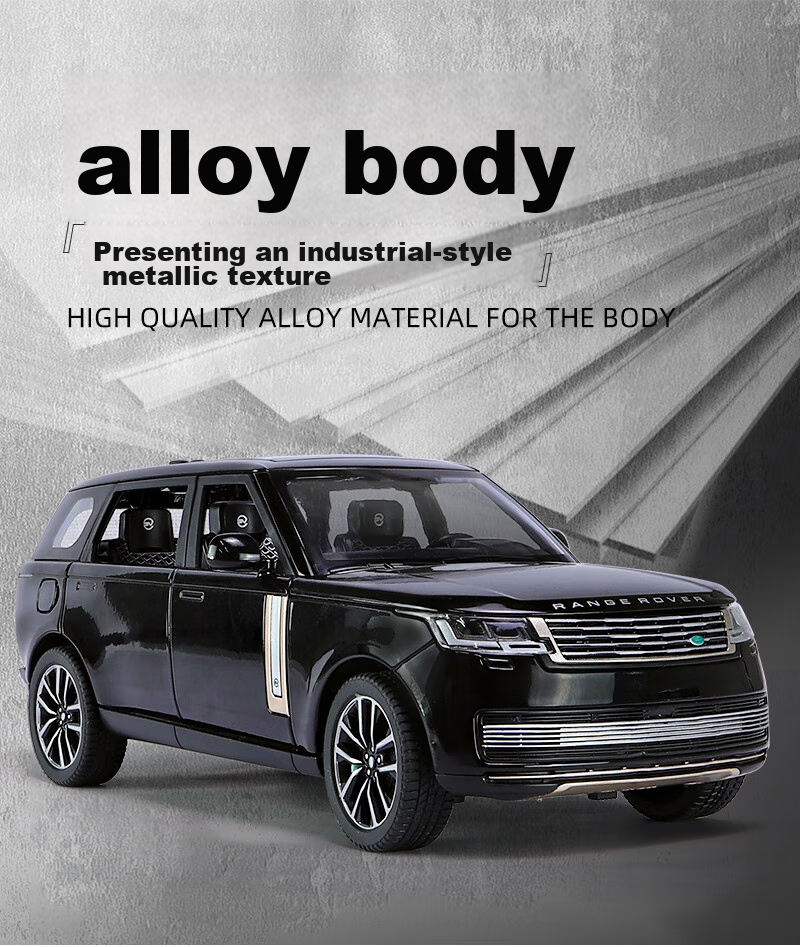 Heimanba 1:24 New Land Rover Range Rover SV White Car Model Children's Toy Alloy Car Model Collectible Display Piece Gift 5