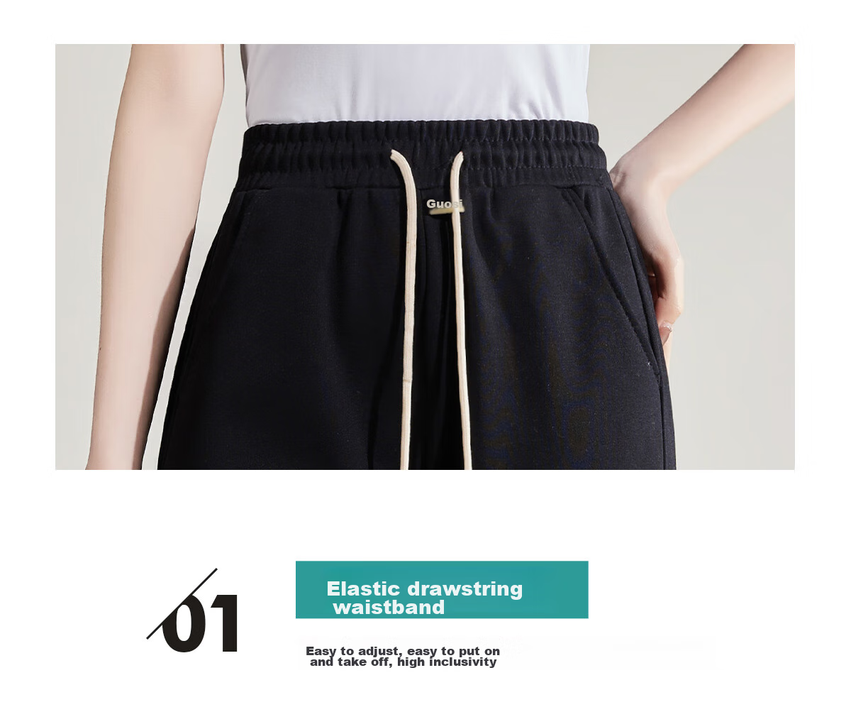 Halo Queen Women's Joggers with Elastic Waistband And Drawstring, Casual Pants for Spring And Autumn, Loose-Fitting Slimming Sweatpants H13QR1953 12