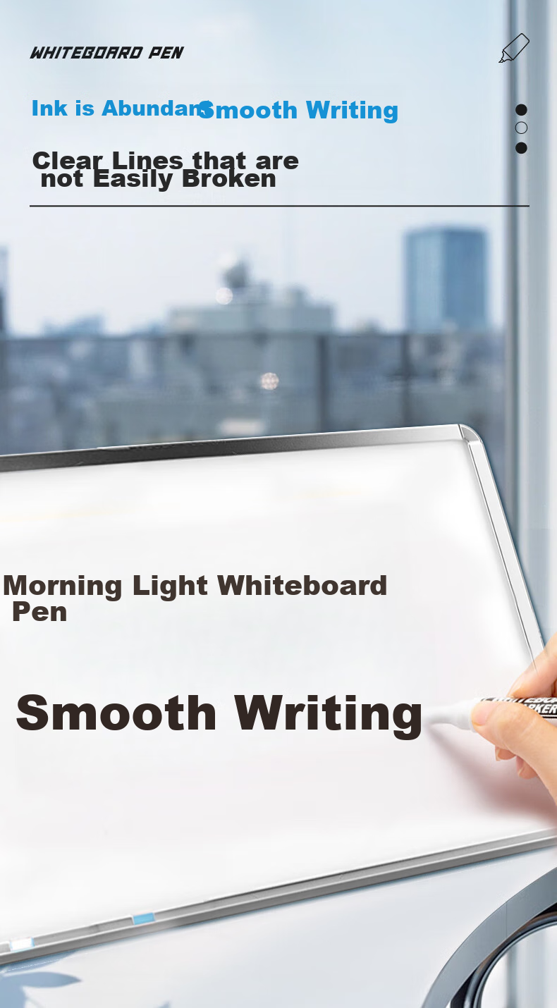 M&G Erasable Whiteboard Markers, Office Meeting, Easy-To Whiteboard Pens, Red, 10 Pcs/box, Da Mo Wang Easy-To Whiteboard Pens AWMN0802c 7