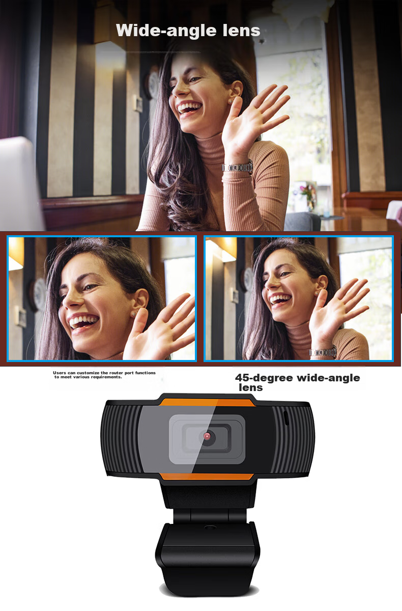 GESOBYTE C205 Computer Webcam, 720P HD Microphone, Video Calls, Conferences, Postgraduate Entrance Exams, Interviews, Online Classes, Desktop All-In Live Streaming, Home Teaching, USB External Connectio 3