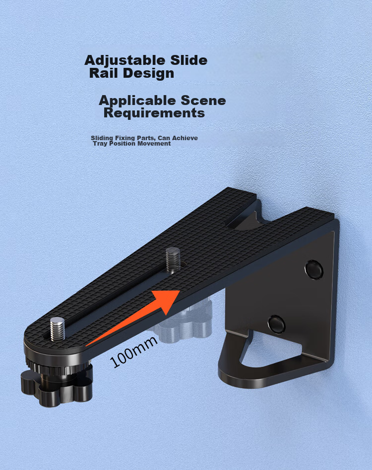 HAILE Projector Wall Mount Bracket for Home Bedside, Suitable for XGIMI, Jmgo, Dangbei, Xiaomi And Other Projectors, Wall Storage Rack with Tray AY-6UT 6