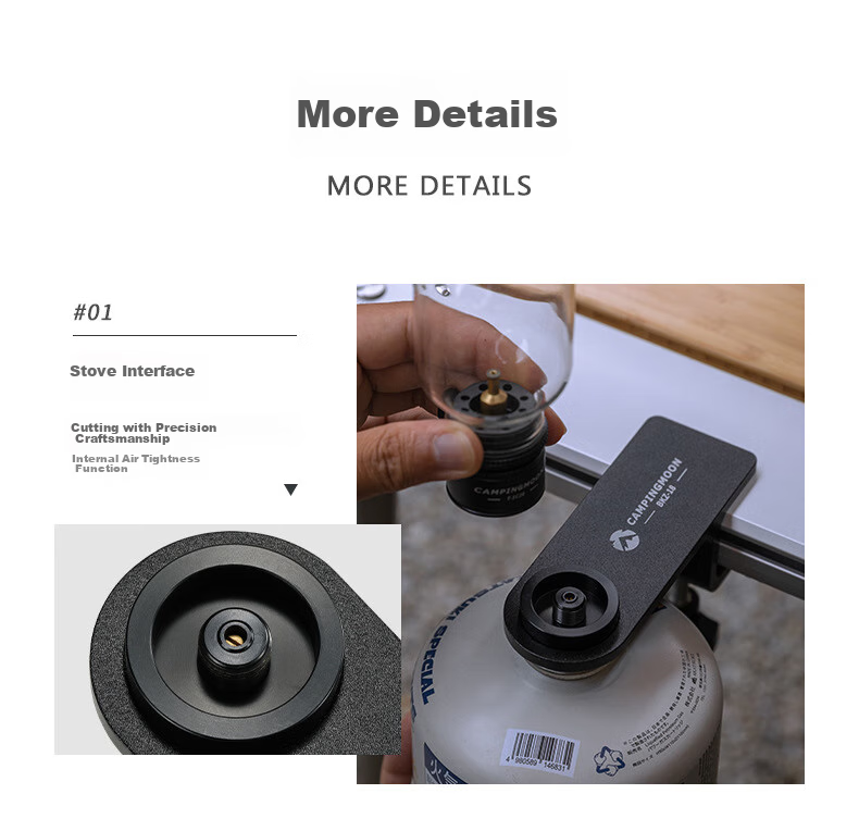 Keman Z10 Gas Cylinder Adapter, Cartridge Stove Adapter, High Mountain Gas Cylinder Adapter, Flat Gas Cylinder Conversion Head, Converter 22
