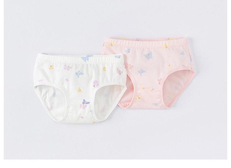 DAVE & BELLA [Two-Pack] Girls' Underwear, Baby Triangle Panties, Children's Underwear, Big Kids' Comfortable Panties 13