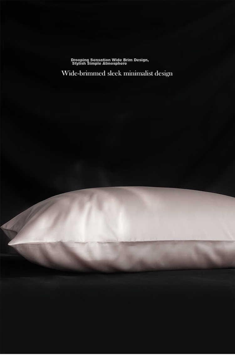 SIDANDA 100% Cotton Five-Star Hotel Pillow Core with Envelope-Style Pillowcase, Millennium Pink Pillow Cover, Single Piece 48*74cm 8