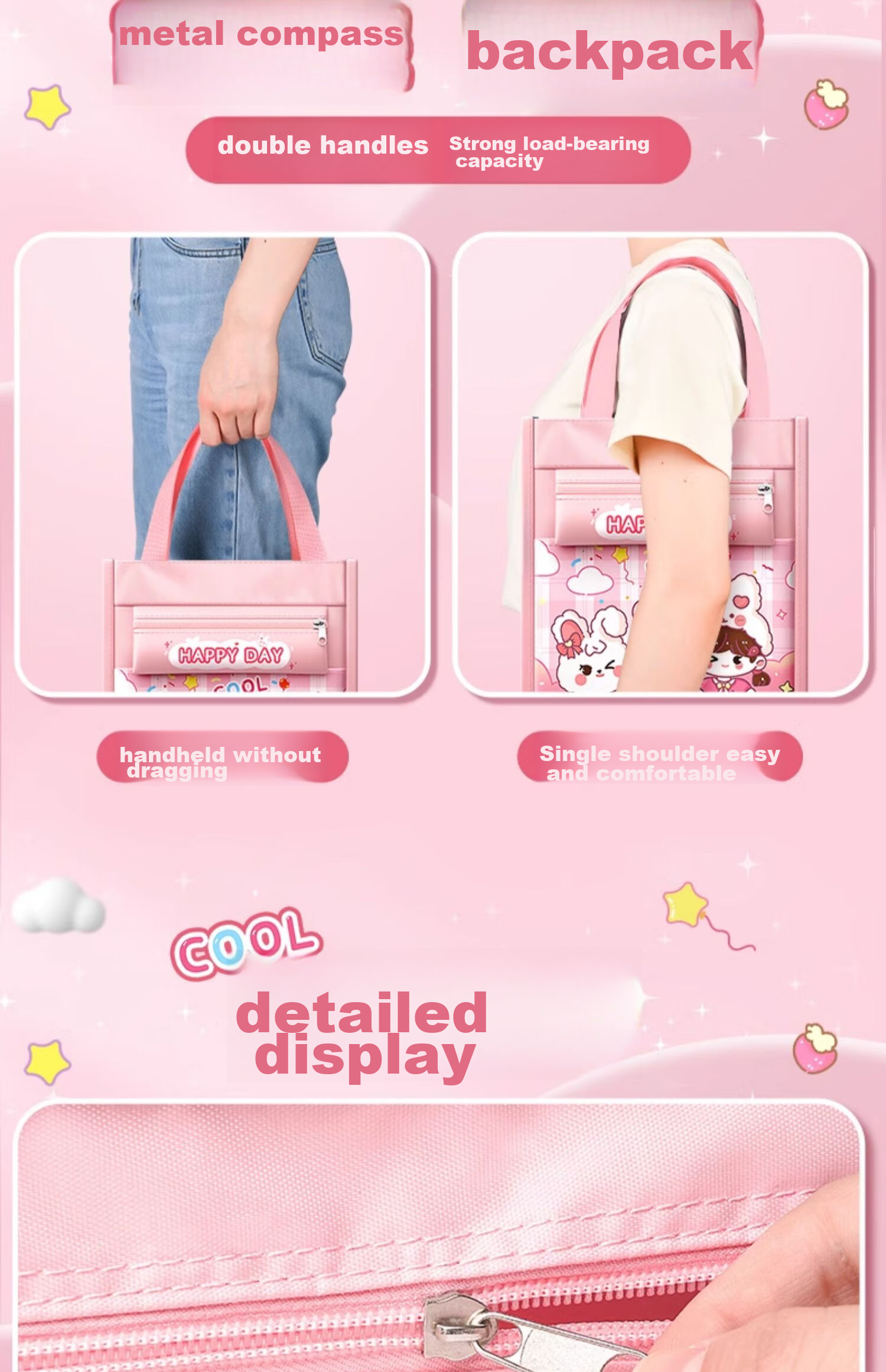 Shuxing Tutoring Bag, Handbag, Book Bag, Stylish Backpack for Boys And Girls, Elementary School Student Bookbag, File Bag, Canvas Art Bag, Tutoring Class Homework Document Bag, Storage Bag for Childre 10