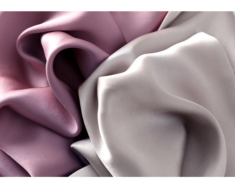 Shanghaigushi Silk Scarf for Women, Double-Layer Embroidery, 100% Mulberry Silk, Gift Box for Mom on Mid-Autumn Festival, Birthday Present, Purple And White 11