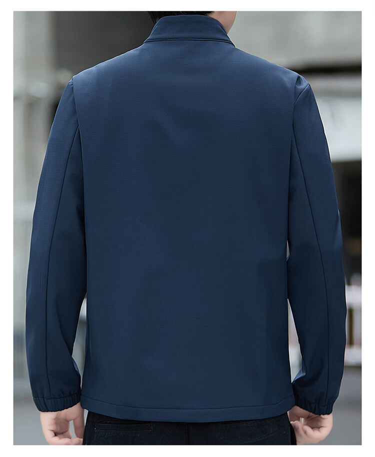 JEEP SPIRIT Men's Softshell Jacket Autumn Winter Men's Workwear Casual Trendy Loose Outerwear 22