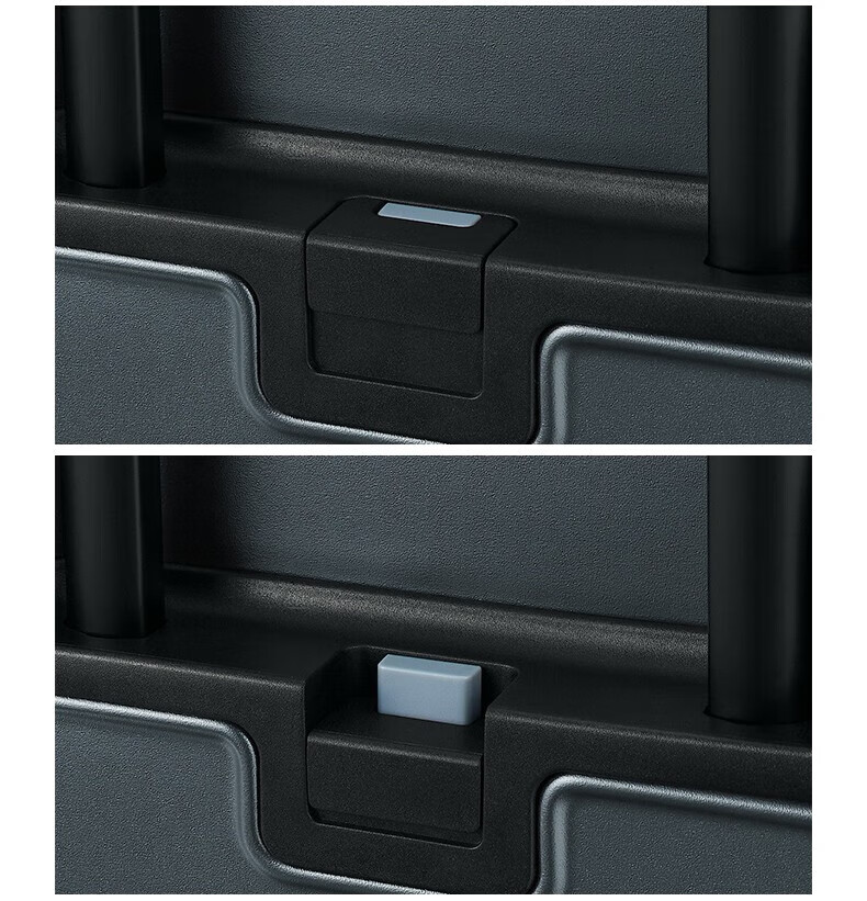 MUJI Adjustable Hard Shell Trolley Suitcase Luggage Gray 21 Inch 5