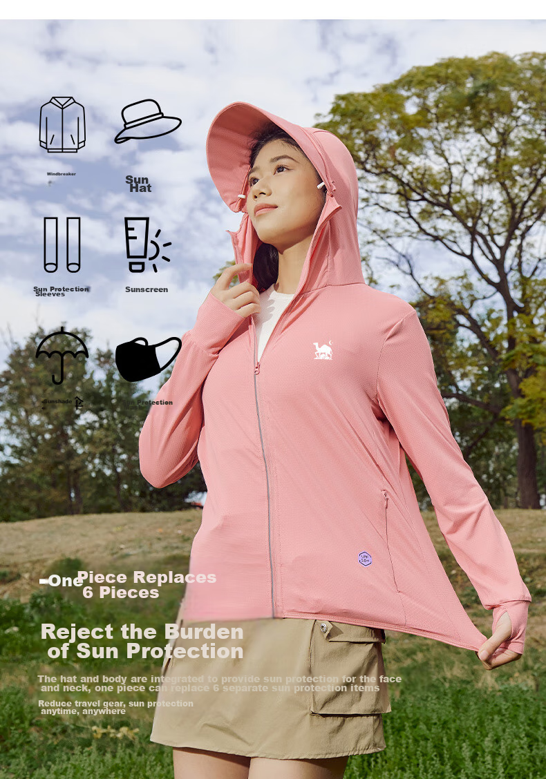 EASTERN CAMEL Couple's Sun Protection Clothing, Men's And Women's Summer Sun Protection UV-Resistant Fishing Skin Jacket, Men's Light Gray, 4XL 5