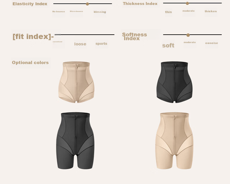 Bejirog Summer Thin Tummy Control Pants, High-Waisted Shaping And Butt-Lifting Underwear for Women, Postpartum Waist Slimming Safety Shorts 11