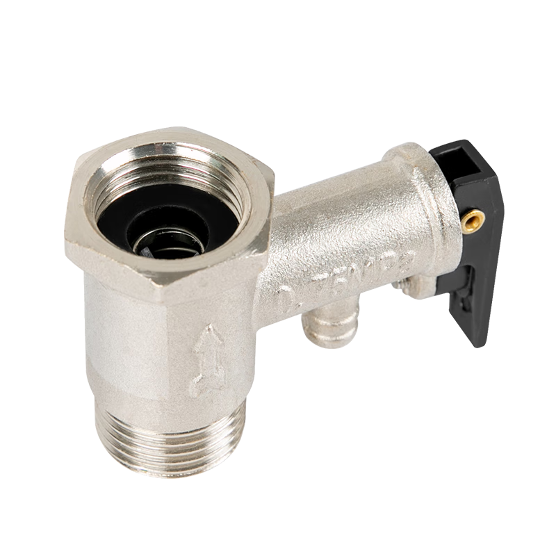 Beishi Electric Water Heater Pressure Relief Valve, Electric Water Heater Safety Valve, Water Heater Pressure Reducing Valve Universal Accessory, All-Copper One-Way Valve, 4 Points Thickened Version, Copper Core Safety Valve, 0.75MPa