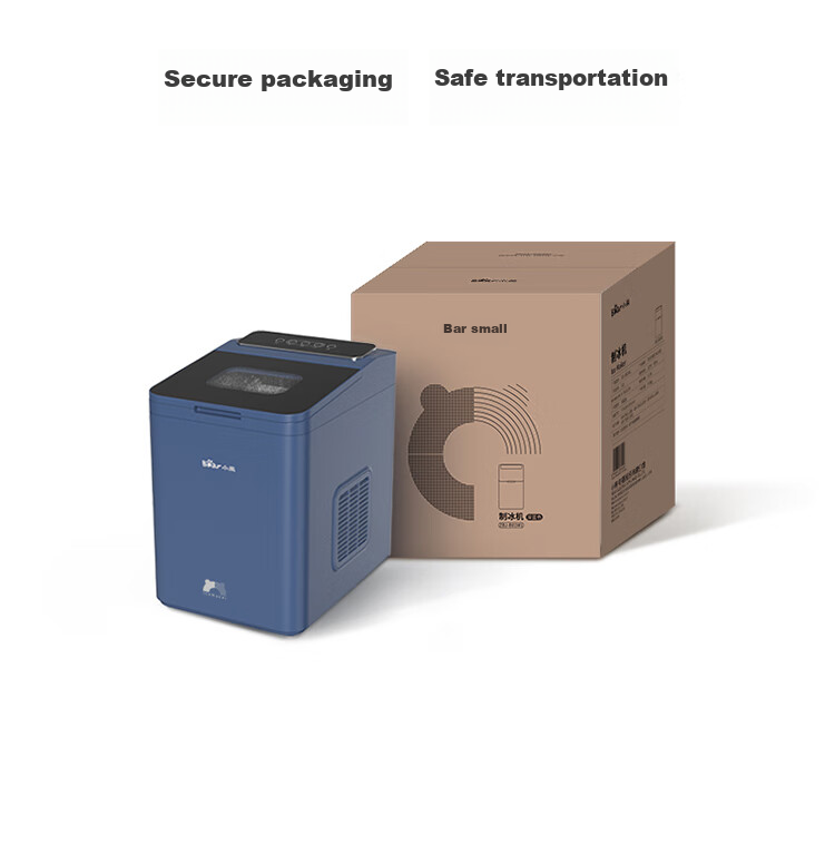 Bear Ice Maker, Home Mini Portable Ice Machine, Fully Automatic Cleaning All-In Ice Cube Maker, Office Dorm Chewing Ice Small Electronic Pop-Up Ice ZBJ-C01C5 23