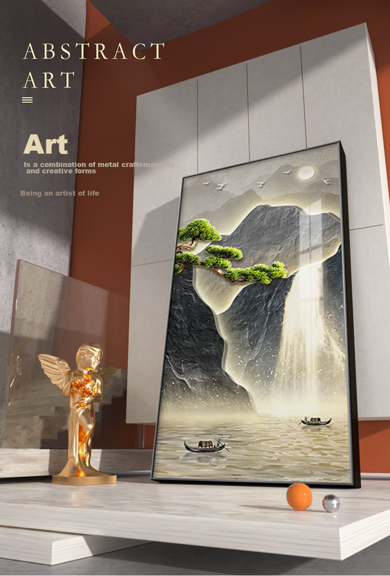Long Time No See Modern Minimalist Entryway Decorative Painting Luxury Abstract Corridor Wall Art 1
