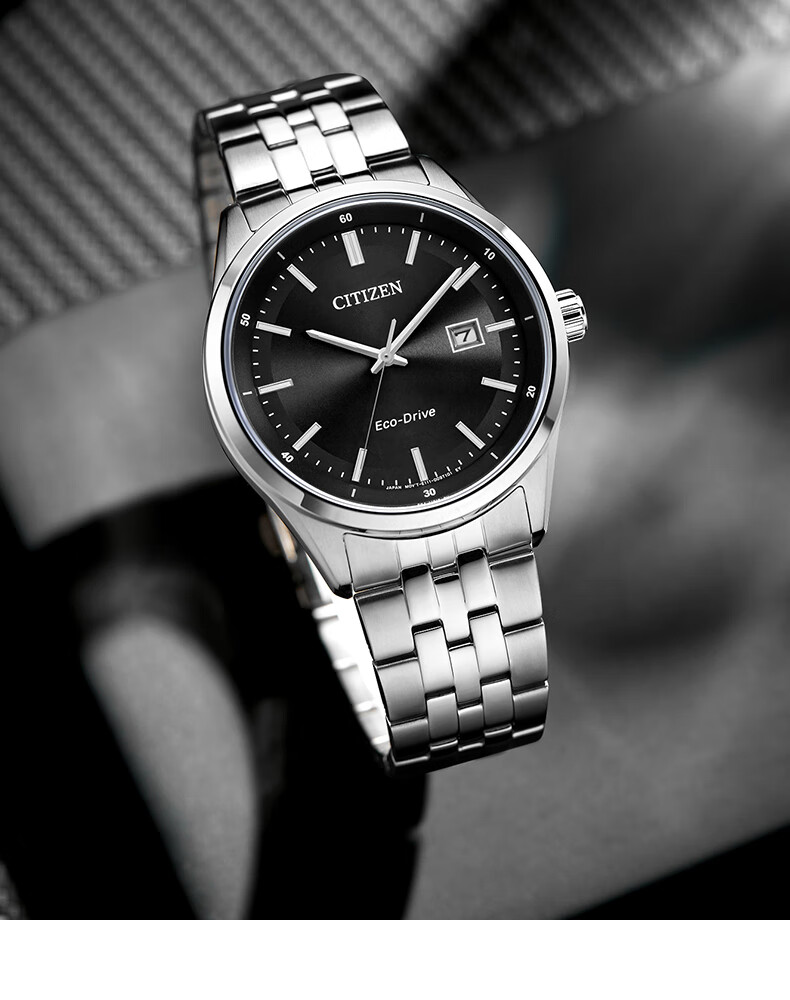 CITIZEN Watch for Men, Japanese And Korean Style, Eco-Drive, Date Display, Steel Band, Minimalist Business Design, Gift for Boyfriend, BM7560-59L 8