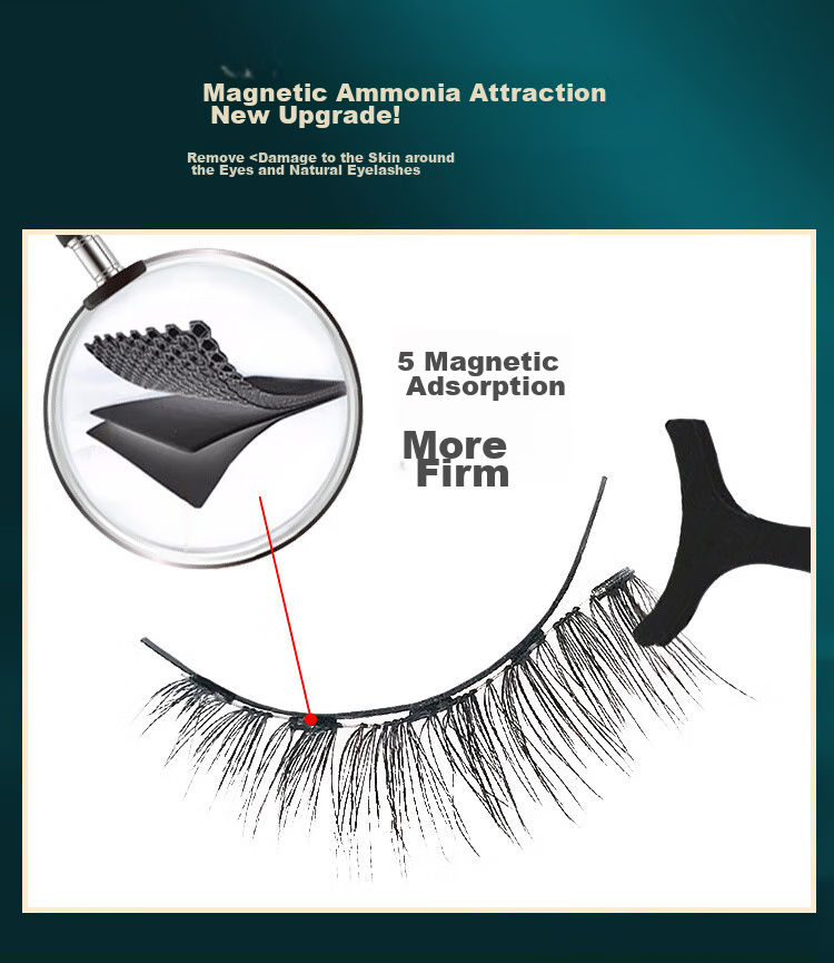 UPLUS Sharpened 3D Natural Dense False Eyelashes, One-Piece Style, 3 Pairs, 04 Full-Length Eyelashes, Hard Stem, Cosplay Stage Makeup 9