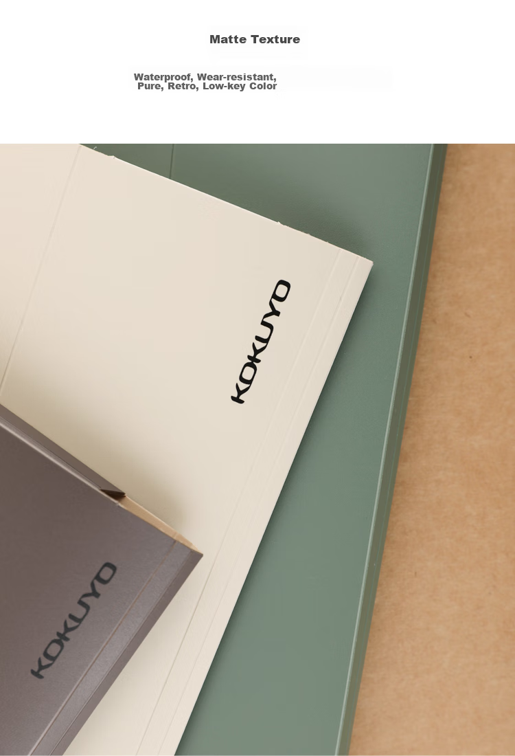 KOKUYO A4 Single-Layer File Folder, PP Material Waterproof, Office Supplies, College Entrance Exam Document Folder, Multiple Colors Available, WSG-FUS7203C Subject Pouch 5
