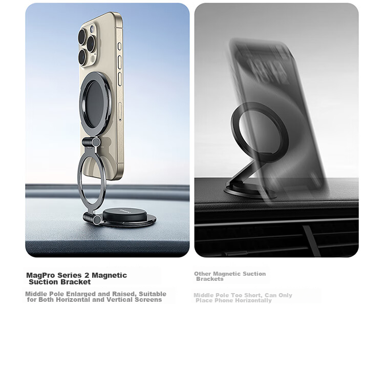 Baseus Car Phone Holder, Magnetic MagSafe Phone Mount for Cars, Universal Car Phone Holder Compatible with Tesla Model 3 And Y 10