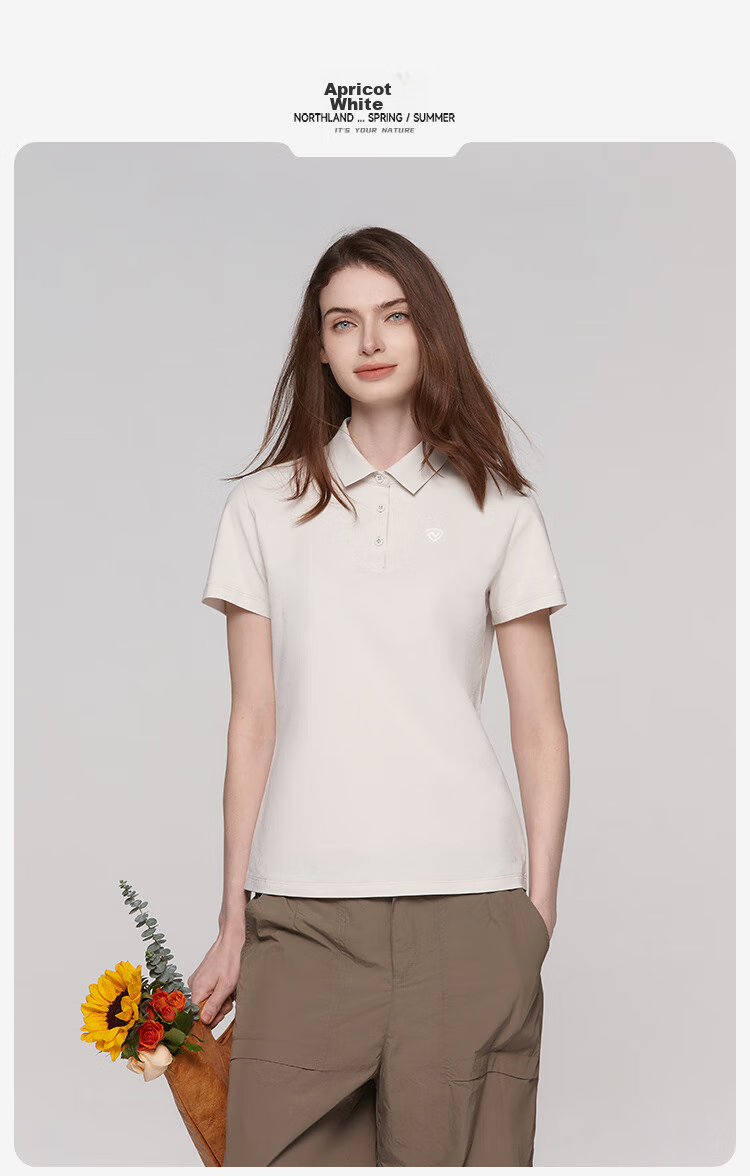 NORTHLAND Women's Sun Protection Polo Shirt with Collar, Outdoor Breathable Quick-Dry Comfortable Cool-Feeling Solid Color Versatile POLO Shirt for Wome 21