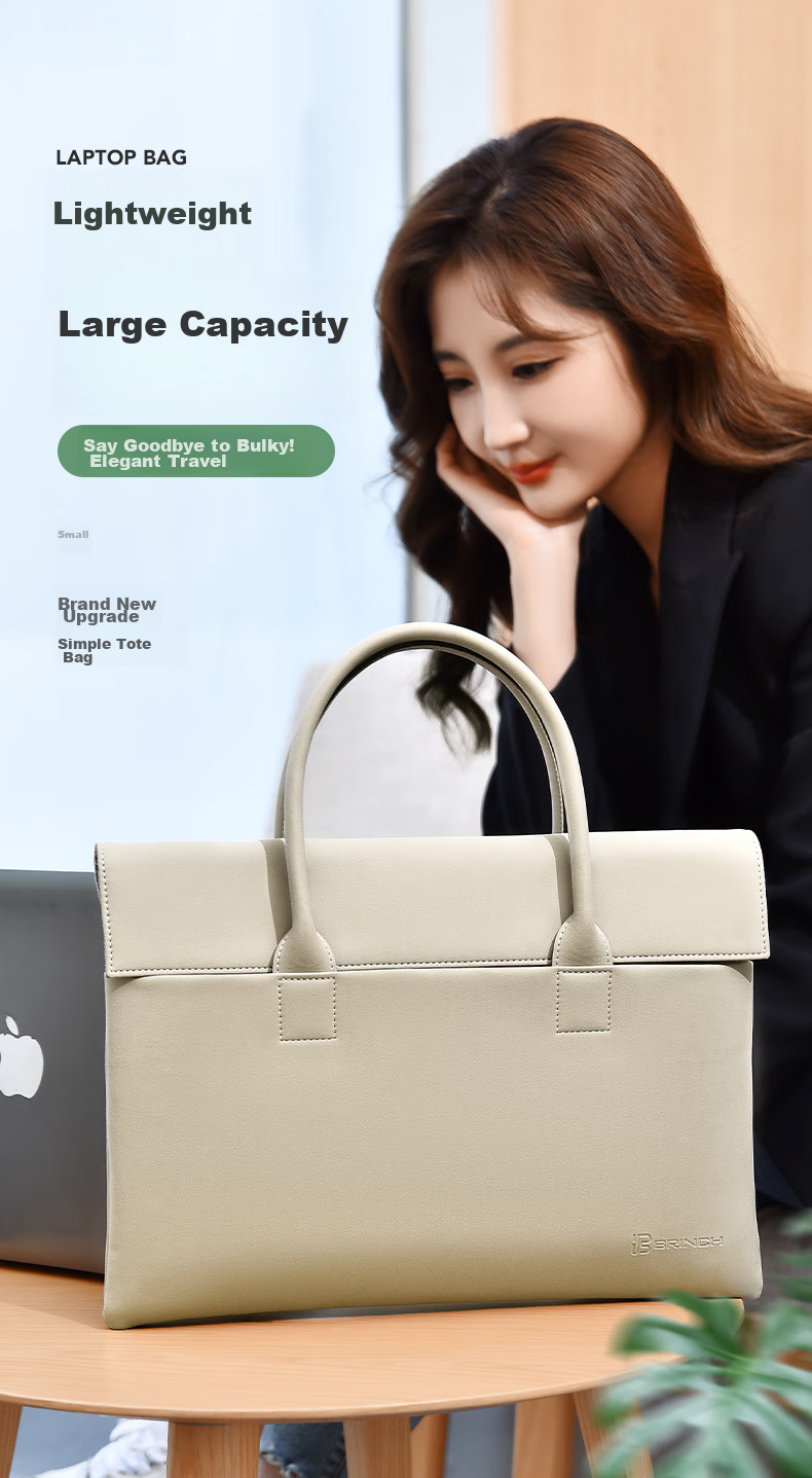 BRINCH Laptop Bag for Women, 15.6-Inch, Handheld, Suitable for Commuting And Business, Compatible with Apple And Huawei Laptops 1