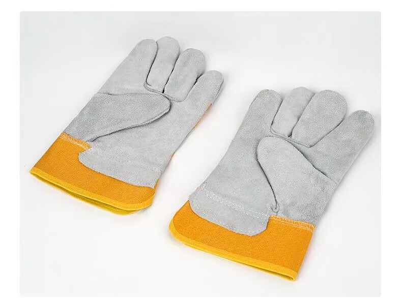 Andatong Welding Gloves, Heat-Resistant Welding Gloves, Wear-Resistant Thickened Cowhide Gloves, Protective Work Gloves 9