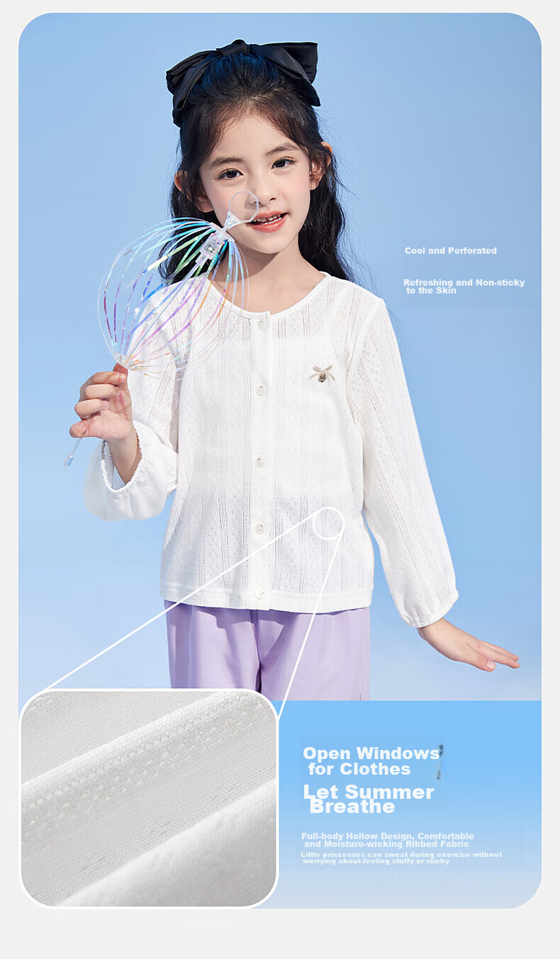 DEESHA Girls' Top, Children's Stylish Three-Dimensional Bow Knit Cardigan Jacket, Summer 2023 Collectio 2