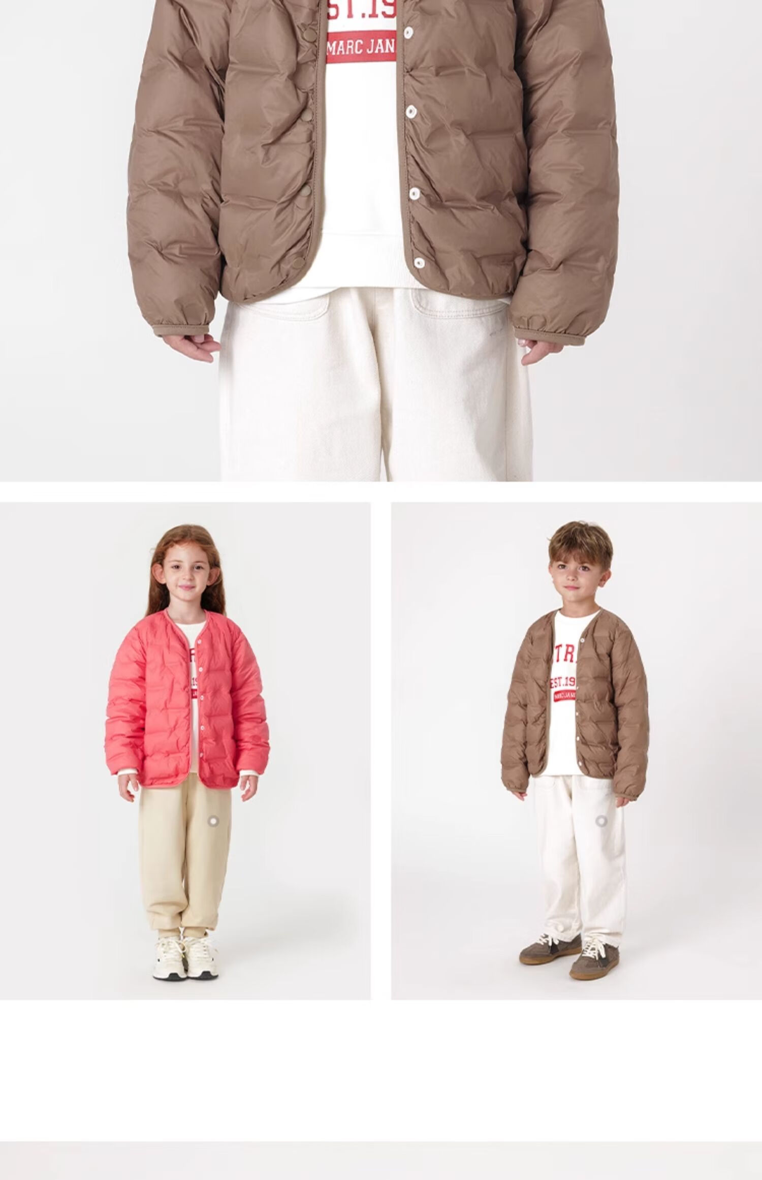MARC&JANIE Kids Ultra-Light Warm Down Jacket Autumn Winter School Uniform 551012 16