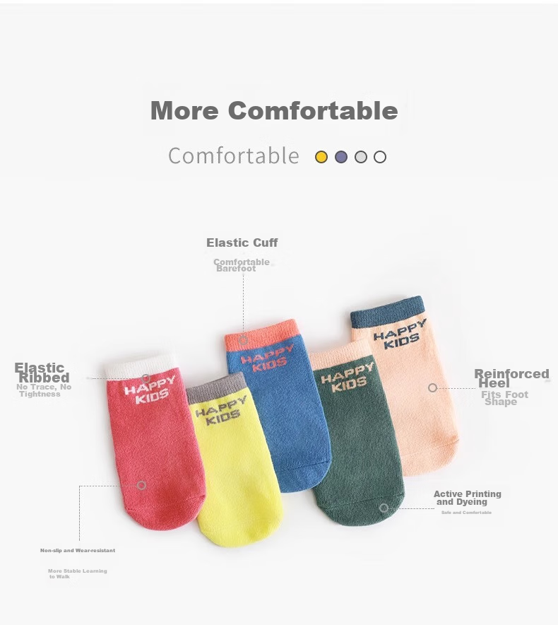 Beitaisi Floor Socks, Spring And Autumn Indoor Non-Slip Insulation, Newborn Baby Boys Girls Children Mid-Calf Walking Socks 2