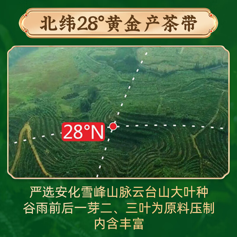 白沙溪茶叶安化黑茶天茯茶湖南特产金花茯茶砖茶1kg茶叶礼盒装送礼袋