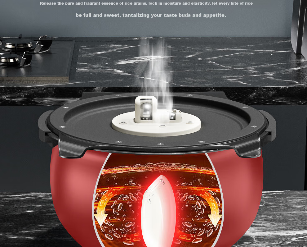 TIGER Rice Cooker Pro Smart Variable Pressure IH Japanese Imported Earthenware Coated Pressure Rice Cooker for 2-3 People, Glossy White, 3L, JPT-H10C 20