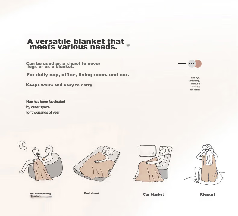 Sanli Blanket Bed Cover Office Nap Student Dormitory Children's Flannel Throw Blanket 100*120 10