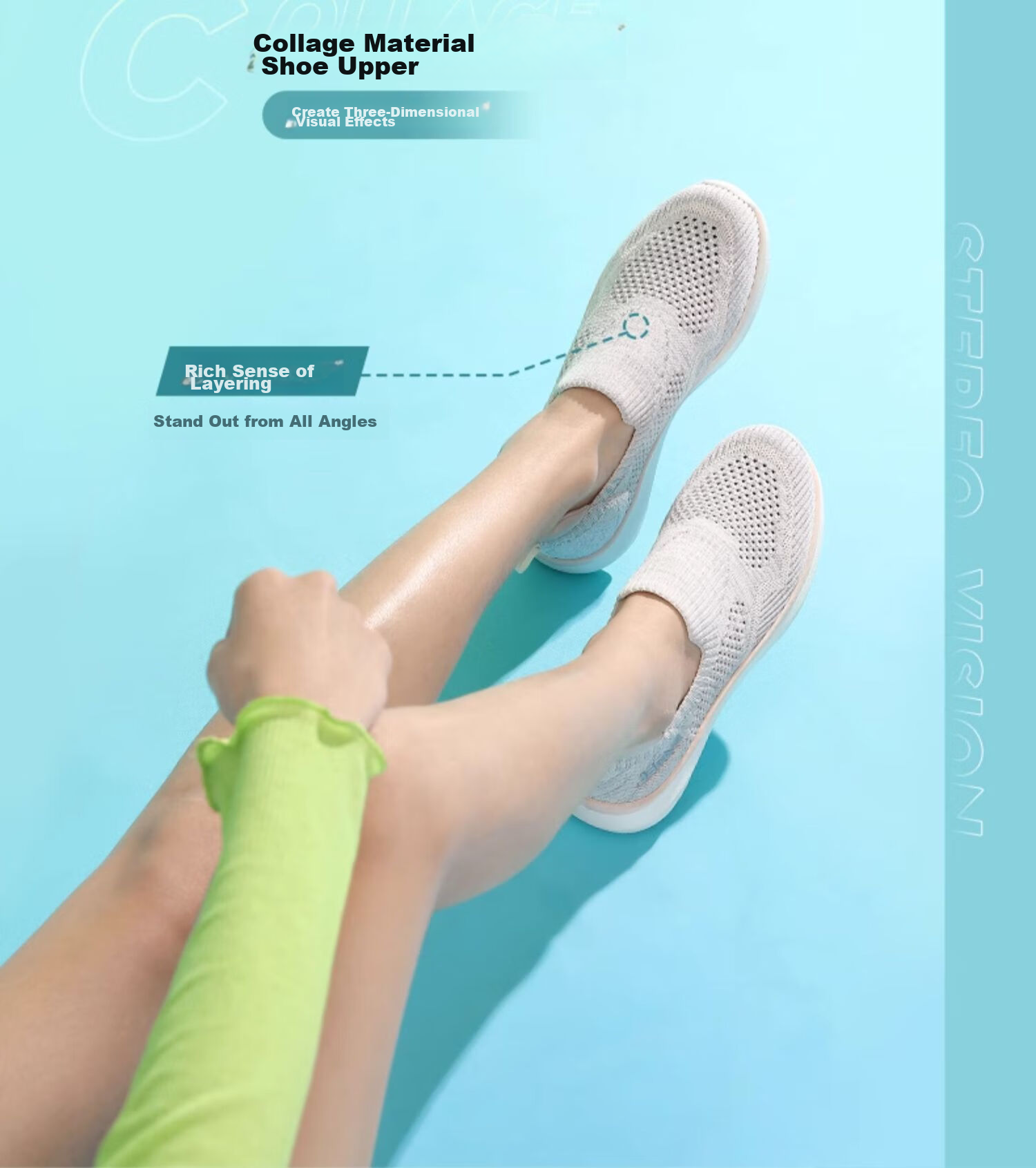 CAMEL Summer Outdoor Casual Sports Breathable Mesh Shoes for Men And Women, Lightweight Flyknit Casual Shoes F24B304077 9