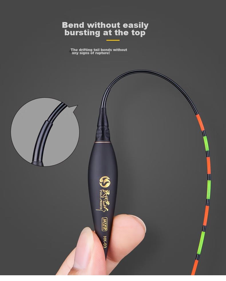 Minjianyiren Frosted Luminous Float, Black Pit Extended Thickened Eye-Catching Day And Night Dual-Use Electronic Float, Carp Fishing Float for Big Fish 5