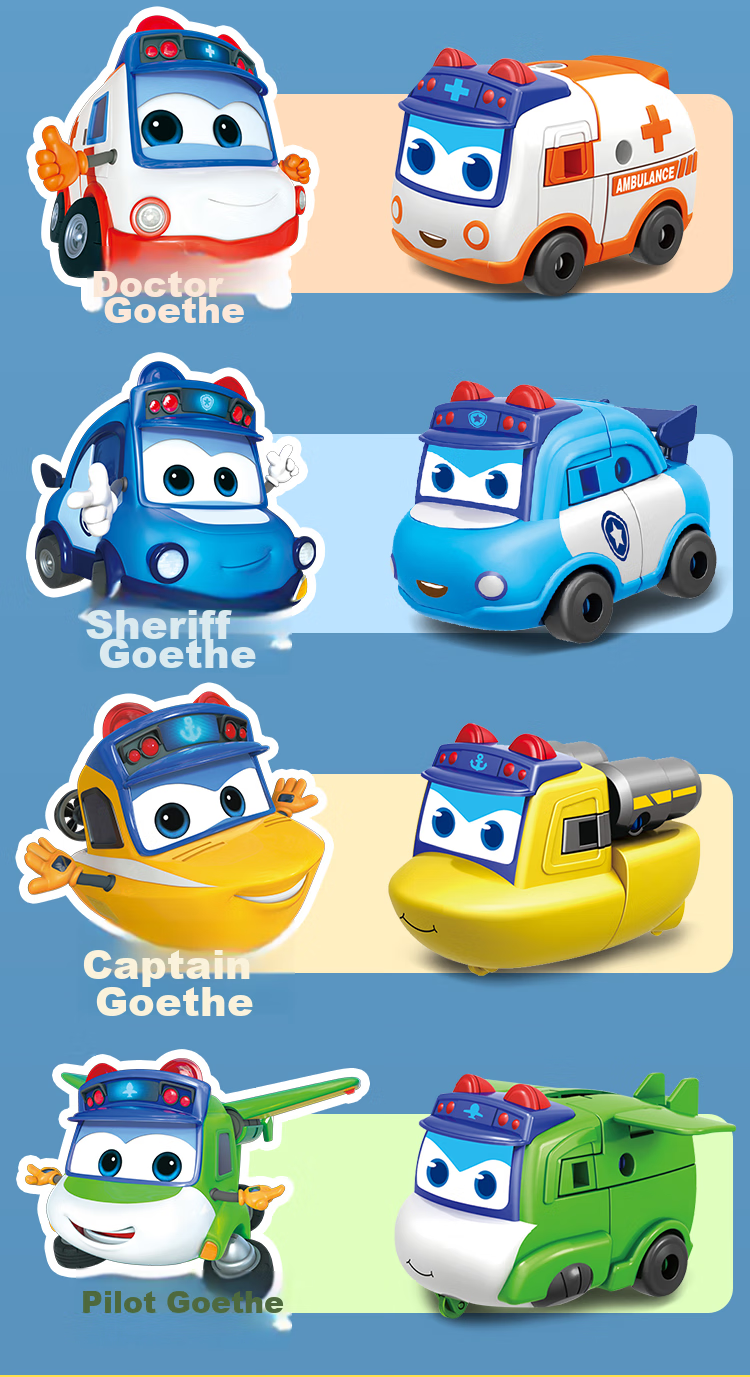 BIG TAYLOR Large Transforming School Bus Gode Children's Toy Robot, Six-In Combination Machine, Birthday Gift for Boys And Girls 4