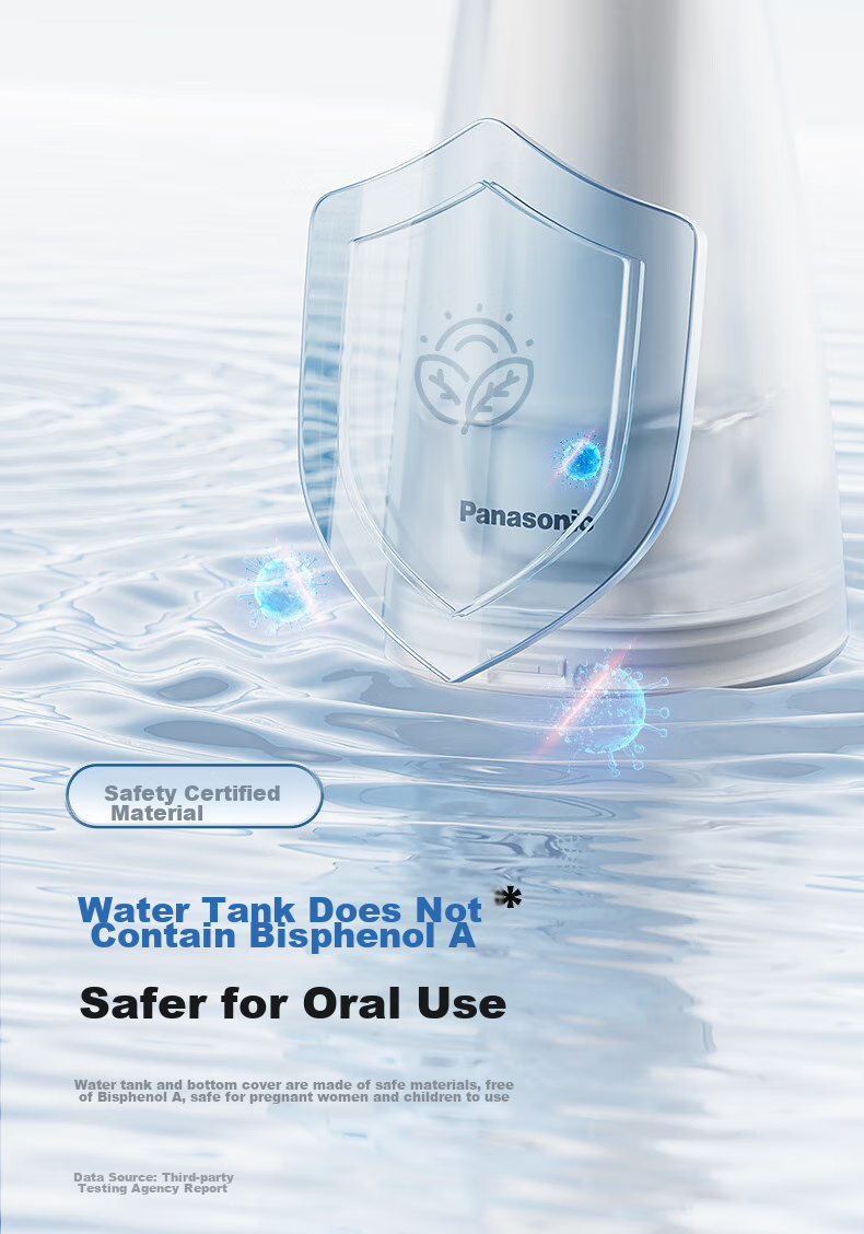 Panasonic Oral Irrigator Xiaobaita 2.0, Practical Ultrasonic Cleaning Device for Adults And Children, Water Flosser, Tartar Remover, Birthday And Holiday Gift for Men And Women, EW1520 16