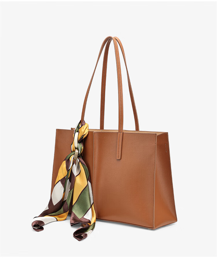 HONGU Leather Handbag, Shoulder Bag And Tote Bag with Large Capacity for Commuting, Women's Scarf Bag, Birthday Gift for Girlfriend 13