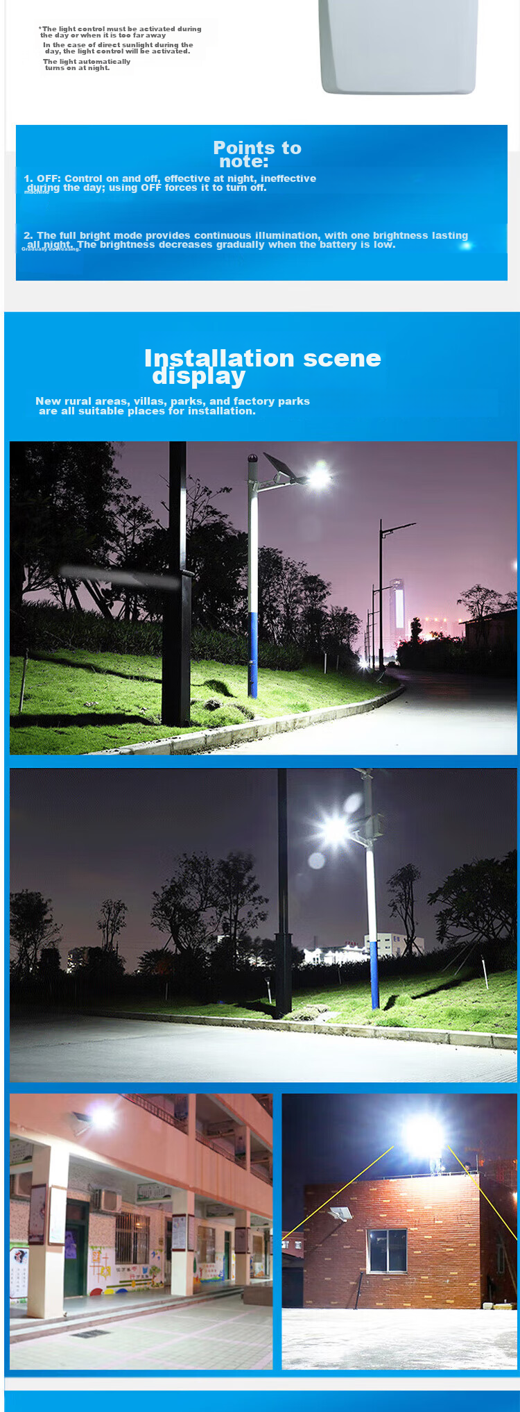Heart Lock 2025 New Solar Outdoor Lighting, One-To Garden Light, High-Power, Rural Waterproof, Automatic On at Night 5