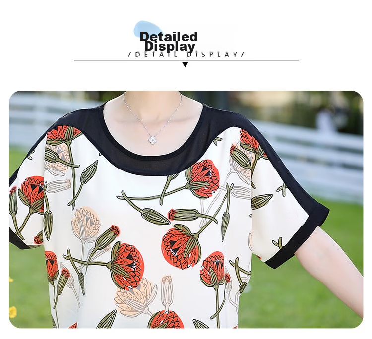 QIUFULUO Mom's Summer Loose Stylish Outfit Set, Middle-Aged And Elderly Women's High-End Clothing for Ages 50-80, Breathable Casual Wear 23