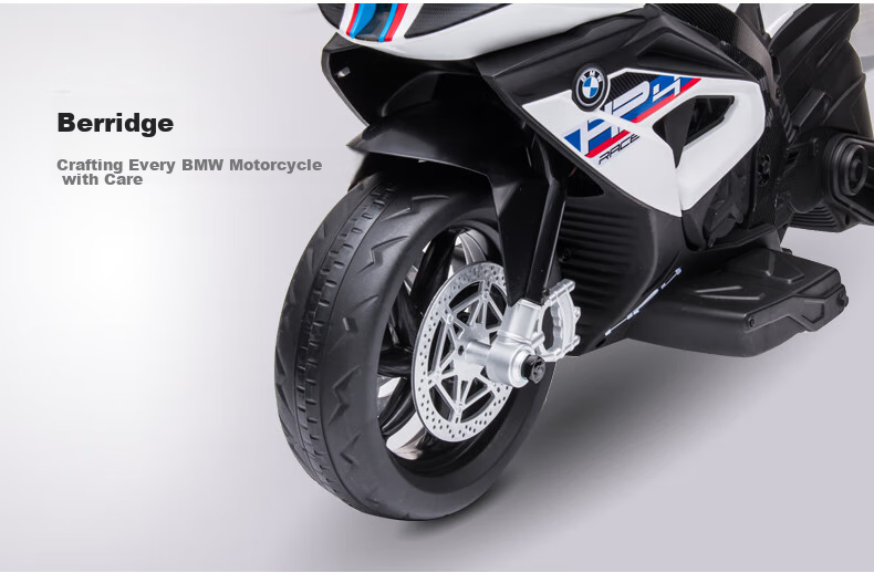 BeRica Children's Electric Tricycle Motorcycle, BMW Authorized Toy Car for Boys And Girls, Rideable, Baby Gift 16