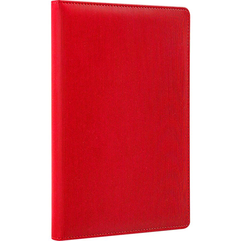 Jindeli A5 Business Notebook, Thickened Leather Cover, Portable, Office Stationery, Work Journal, Meeting Record Book, Diary, Accounting Book, Planner, Red NT209A