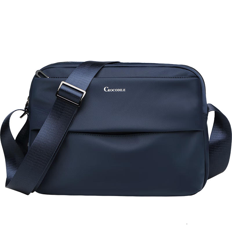 CROCODILE Fashion Handbag for Men, Simple Shoulder Bag, Lightweight Large Capacity Crossbody Bag, Birthday Gift B1937 Blue
