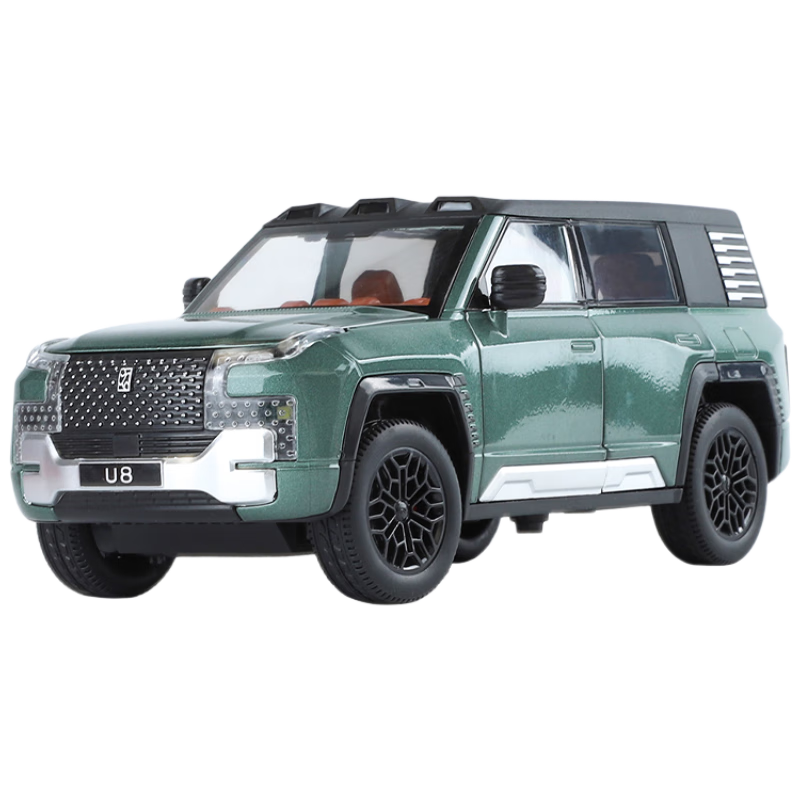 Chiyu Toy 1:24 Scale U8 Off-Road Vehicle Model Realistic Alloy Toy Car Model Gift for Boys