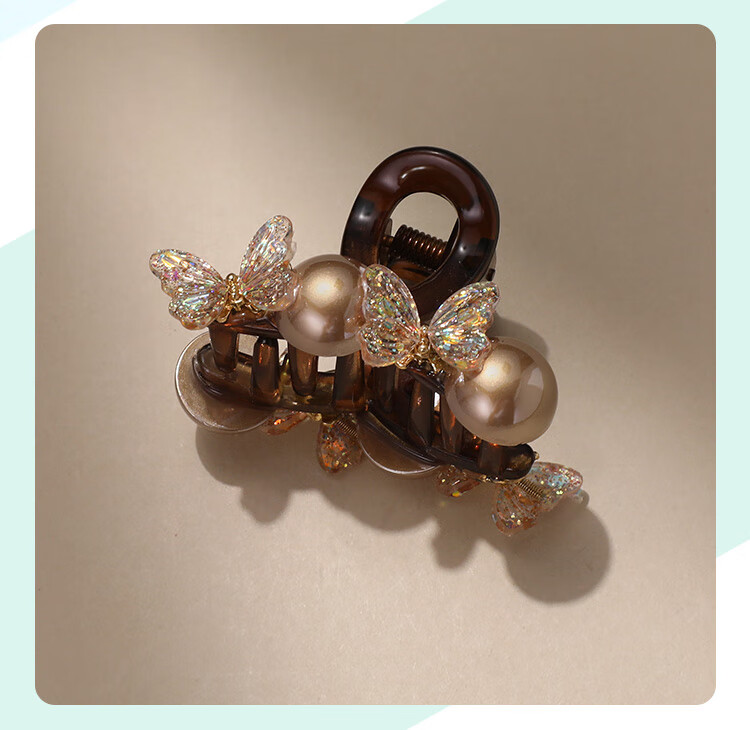 CHIMERA Half-Up Hair Clip for Thin Hair, Versatile Butterfly Edge Bangs Small Claw Clip Hairpin for Women, Birthday Gift 7