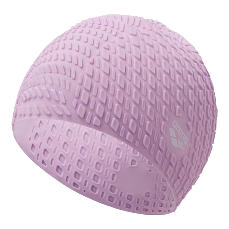 Arena Swimming Cap, Stylish Waterproof Chlorine-Resistant, Large Size Non-Binding Comfortable Fit with Ear Protection, Silicone Bubble Swim Cap for Men And Wome