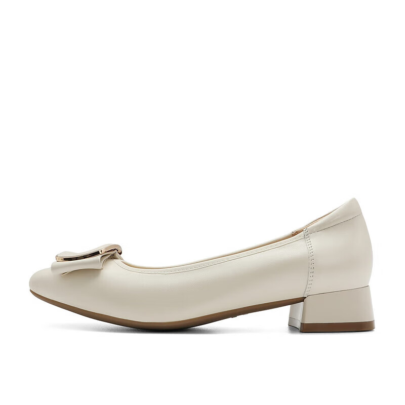Belle French-Style Small Sugar Cube Elegant Flat Shoes for Women, Spring And Summer Sheepskin Versatile Lady's Flats A6Z1DAQ4 Beige 40