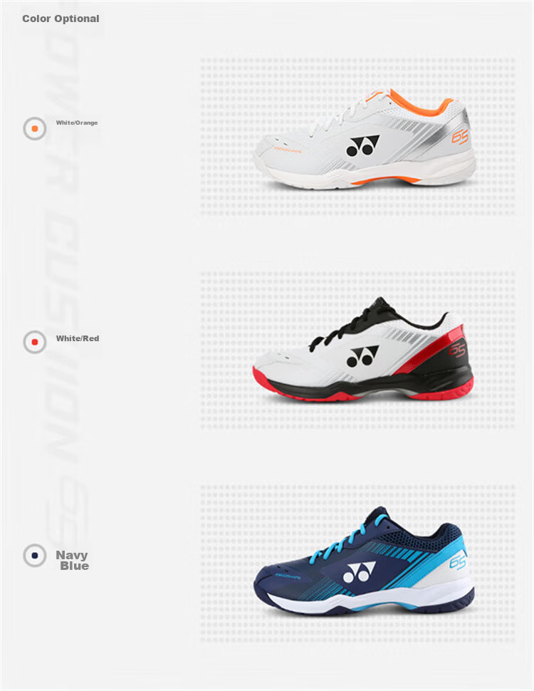 YONEX YONEX Badminton Shoes SHB65X4EX Unisex Shock Absorption Durable Sports Shoes White Size 37 3